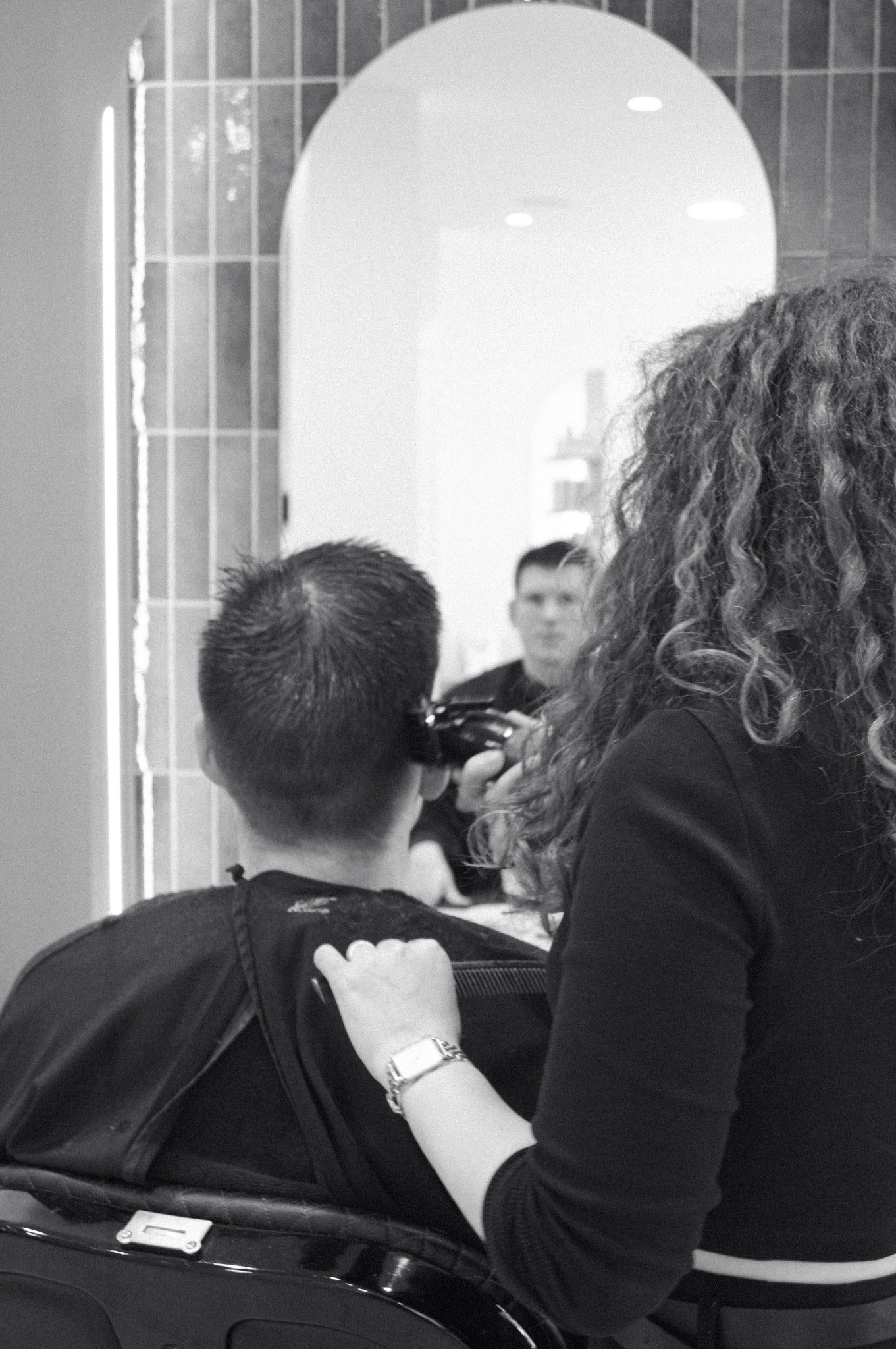 Stylingmoment in het salon